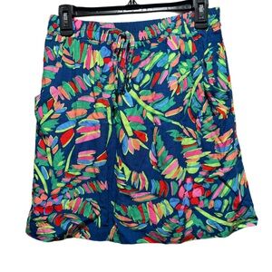 Escapada Blue and Green Tropical Women's Skirt‎ Size S